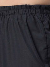 Sea & Mast - Regular Fit Solid Cotton Blend Shirt Kurti Set, Collared Button Closure Knee Length, Dark Blue